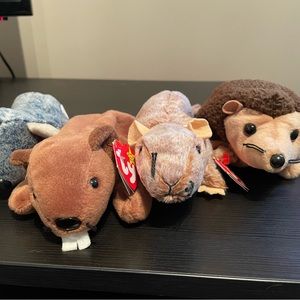 Ty Beanie Baby - Rodent Collection - All Beanie Baby have have Tag Errors